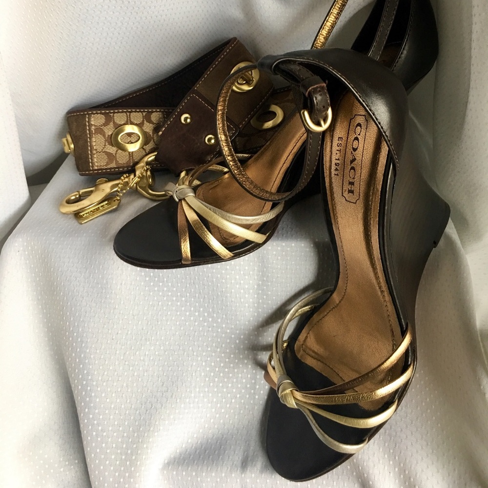 Women’s Coach wedges.